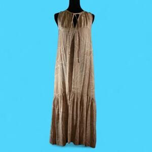 Neutral boho maxi dress